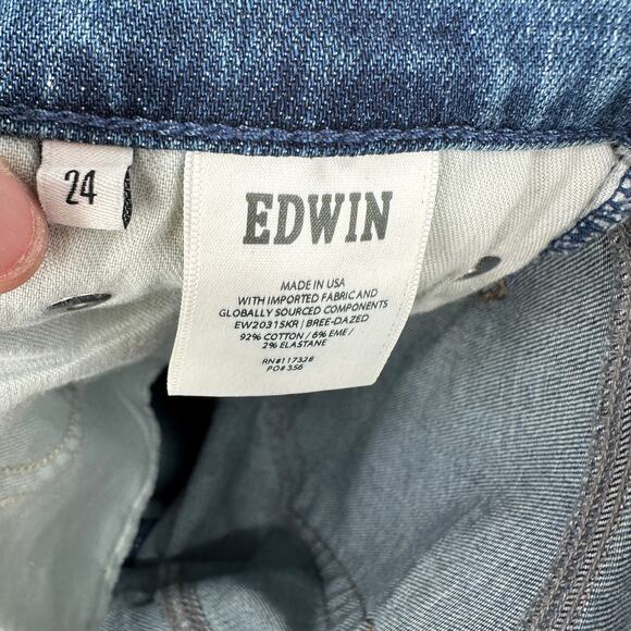 EDWIN Bree Straight Leg Denim Jean // 00 / 24 - Picture 13 of 14